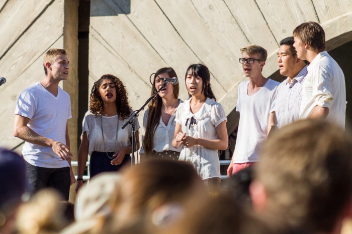 A capella group InterVals were one of the groups who performed at the Come Together event.