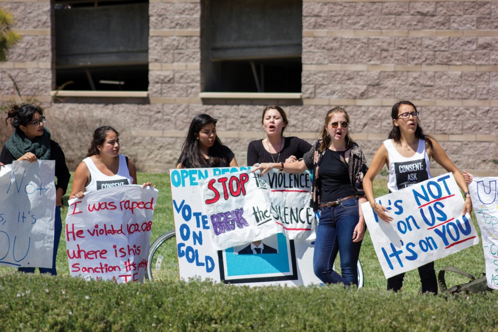 Students Protest Sexual Assault Case Handling - The Bottom Line UCSB