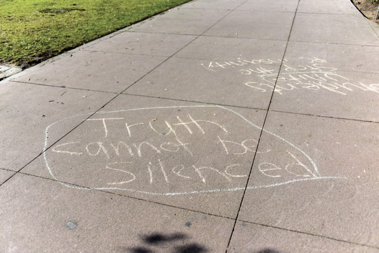 Chalk Statements Resurface On UCSB Campus