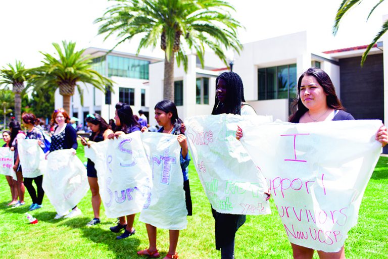 Sexual Assault Rally Prompts Counter-Protest - The Bottom Line UCSB