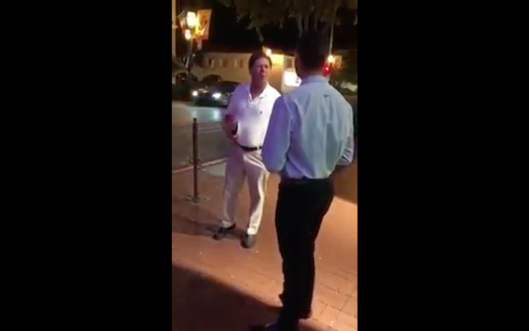 Isla Vista Landlord Gelb Uses Homophobic Slurs Against I.V. CSD President Bertrand in Downtown Confrontation