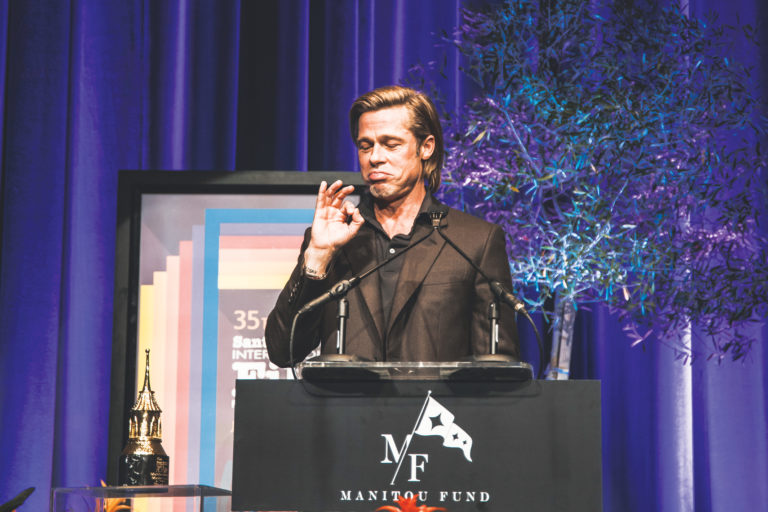 Brad Pitt Receives Maltin Modern Master Award at Santa Barbara International Film Festival
