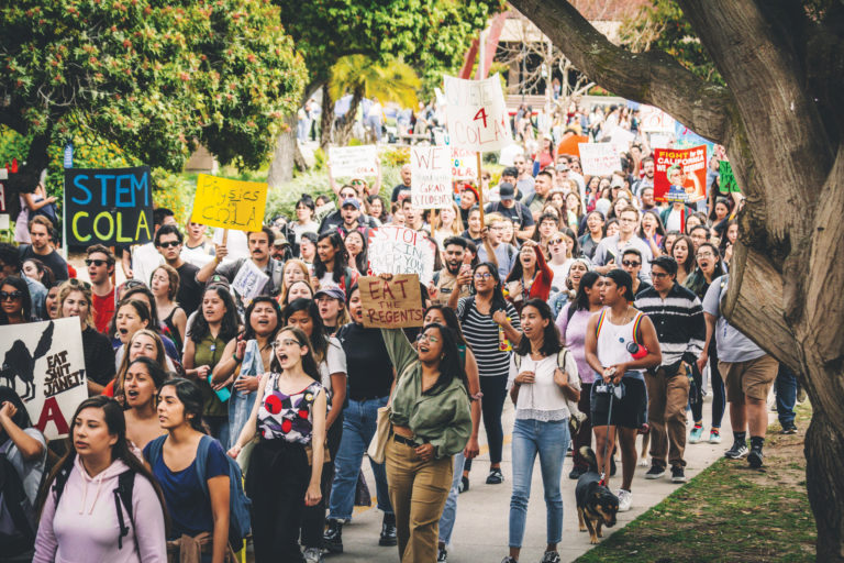 In Photos – UCSB March for COLA