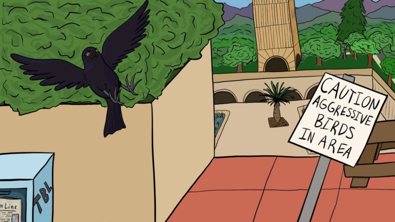 Springtime on Campus: A Zoom Background