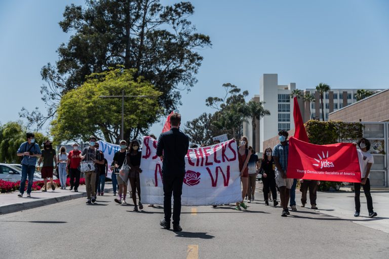 In Photos – YDSA March for COVID Relief Checks