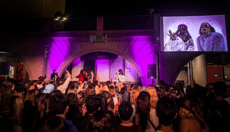 Coco and Clair Clair bring a Gen-Z, Barbie World fever dream to Storke Tower