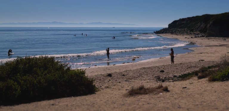 Surfing at Campus Point