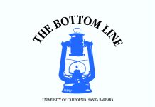 Latest CalFresh Updates: How Students at UCSB Are Impacted Text above blue gas lantern: The Bottom Line. Text below blue gas lantern: University of California Santa Barbara