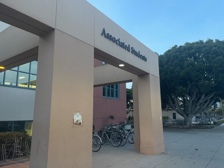 Orange building labeled Associated Students